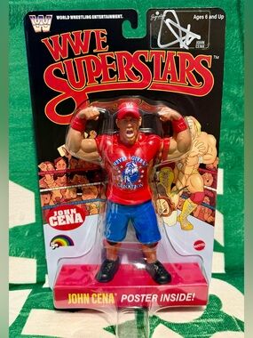 John Cena WWE Superstars Signed Action Figure Exclusive Autograph Black Card NEW